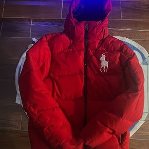 Polo Ralph Lauren Big Pony Hooded Down Puffer Jacket